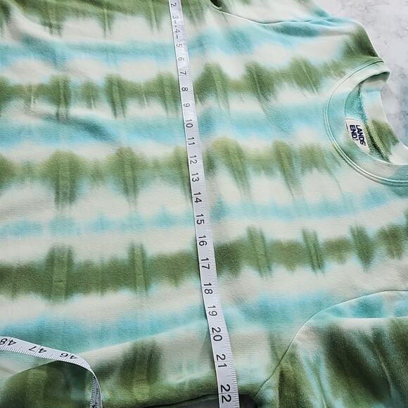 Lands End Womens Sz L Lot of 2 Serious Sweats Colorful Long Sleeve Sweatshirts - Picture 7 of 9